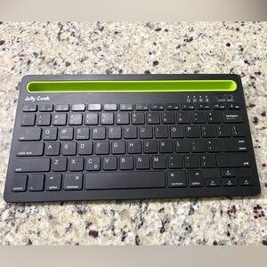 Jelly Comb Dual channel Bluetooth wireless keyboard #BK230 Black & lime green GC